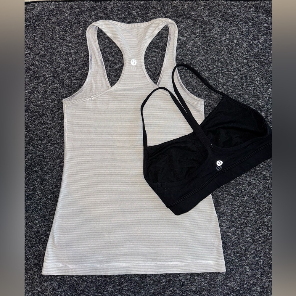 Lululemon Tank and Sports Bra S